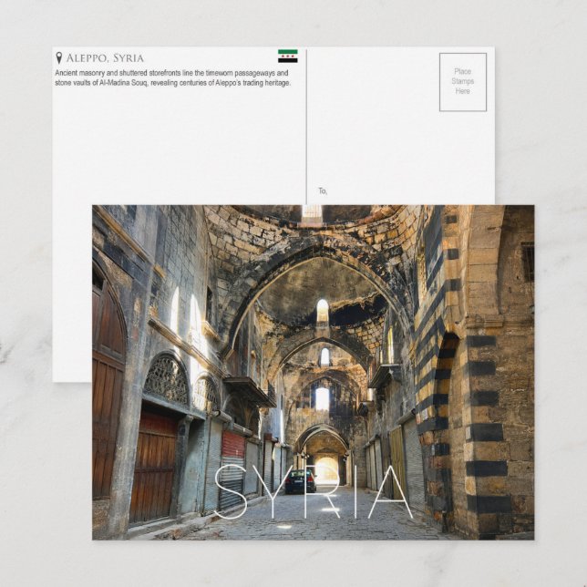 Aleppo, Syria Travel Postcard (Front/Back)