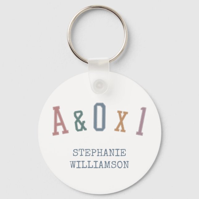 Alert and Orientated to Person A&OX1 Nurse Gift Key Ring (Front)