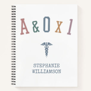 Alert and Orientated to Person A&OX1 Nurse Gift Notebook