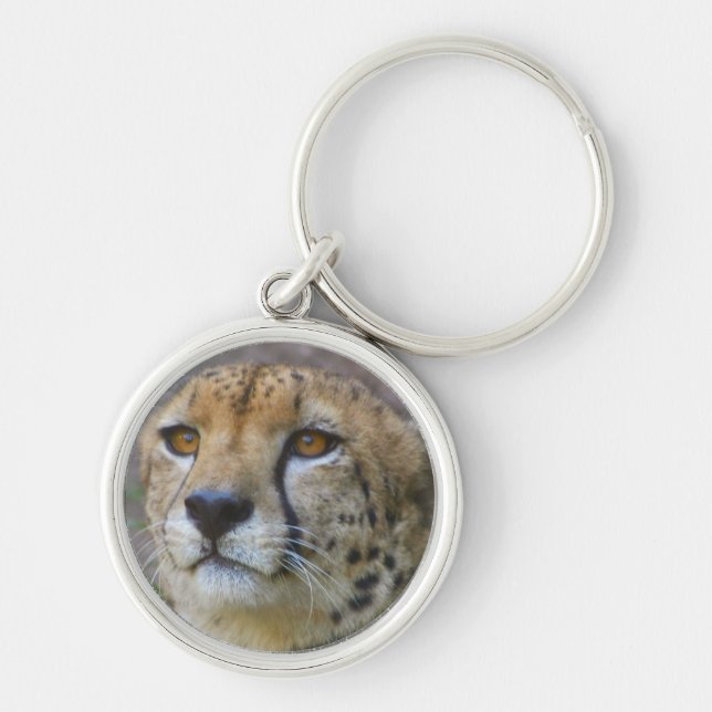 Alert Cheetah Keychain (Front)