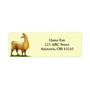 Alert Llama Customisable Label