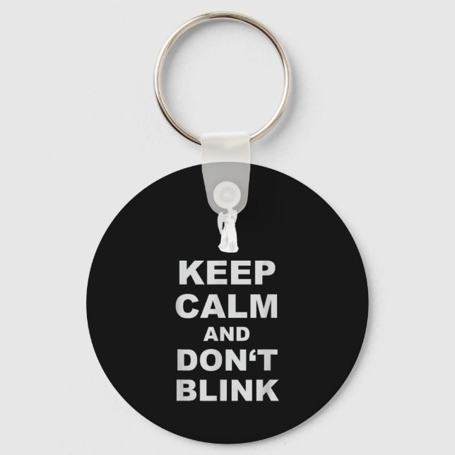 Alert - Weeng Angel - Keep Calm And Dont Blink 2  Key Ring (Front)