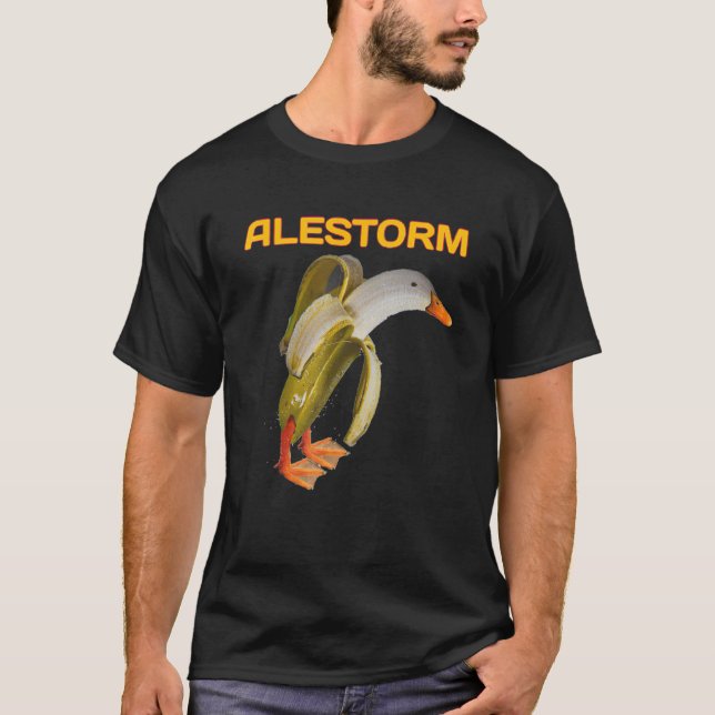 Ales Torm Duck With Banana Meme For Men Women T-Shirt (Front)