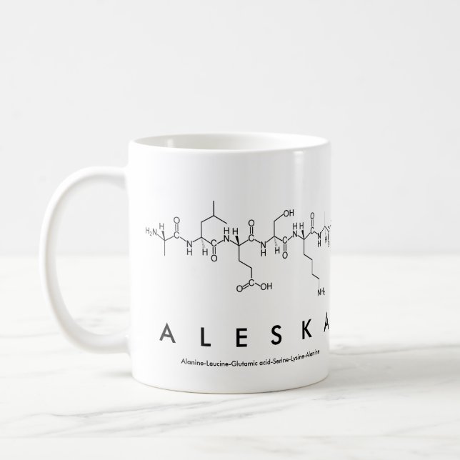 Aleska peptide name mug (Left)