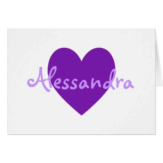 Alessandra in Purple Card