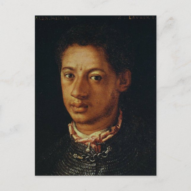 Alessandro de Medici by Agnolo Bronzino. Postcard (Front)
