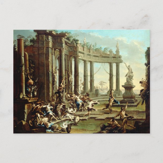 Alessandro Magnasco Bacchanale Postcard (Front)