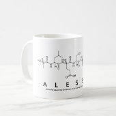 Alessia peptide name mug (Front Left)