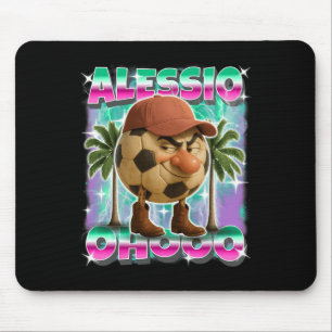 Alessio Italian-brainrot Footll Or Soccer Characte Mouse Mat