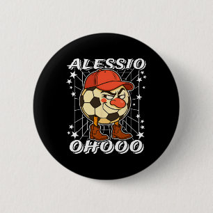 Alessio Italian-brainrot Soccer Byll Clown Nose Co 6 Cm Round Badge
