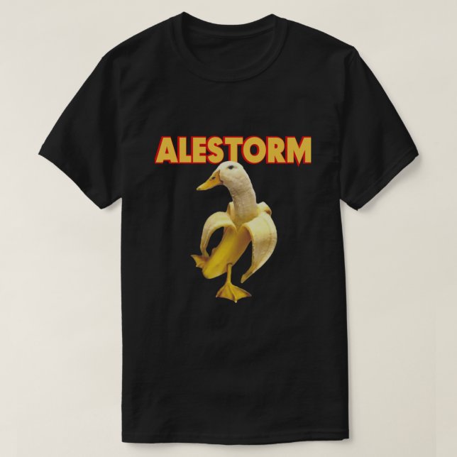 Alestorm Funny Banana Duck T-Shirt (Design Front)