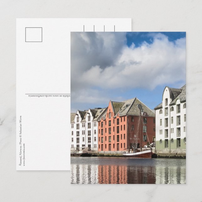 Alesund Norway Travel Photo Postcard (Front/Back)