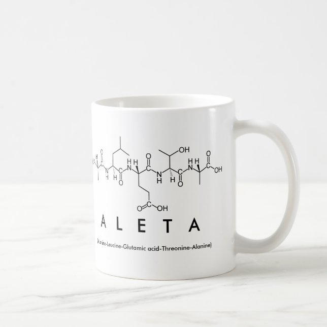 Aleta peptide name mug (Right)