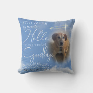 Aletha Private  My Favourite Hello  Pet Memorial Cushion