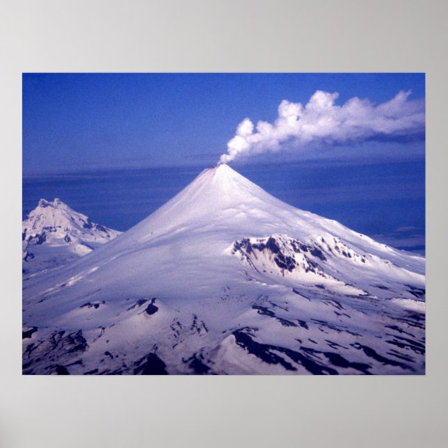 Aleutian Islands Volcano Poster (Front)