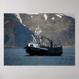 Aleutian Spray, Crab Boat in Dutch Harbor, Alaska Poster