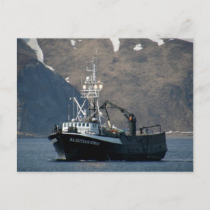 Aleutian Spray, Crab Boat in Dutch Harbour, AK Postcard