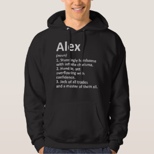 ALEX Definition Personalized Name Funny Birthday G Hoodie