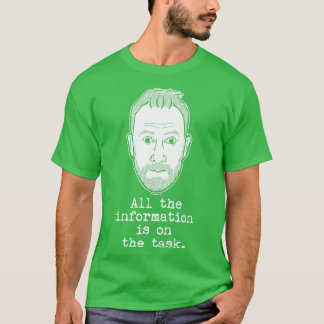 Alex Horne Taskmaster All The Information Is On Th T-Shirt
