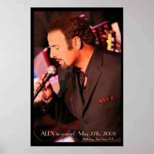 ALEX in concert! Poster - Customised