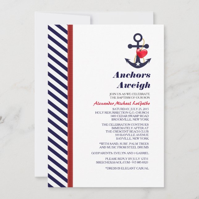 Alex' Invitation (Front)