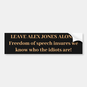ALEX JONES Bumper Sticker