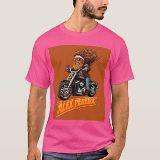 Alex Pereira Mma Fighter Rider Portrait T-Shirt
