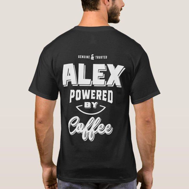 Alex Personalised Name Birthday Gift T-Shirt (Back)