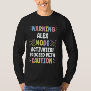 ALEX Personalised Name Funny Cute Custom ALEX Name T-Shirt