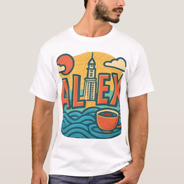  Alex Vibes Only - Summer City Style T-Shirt (Front)