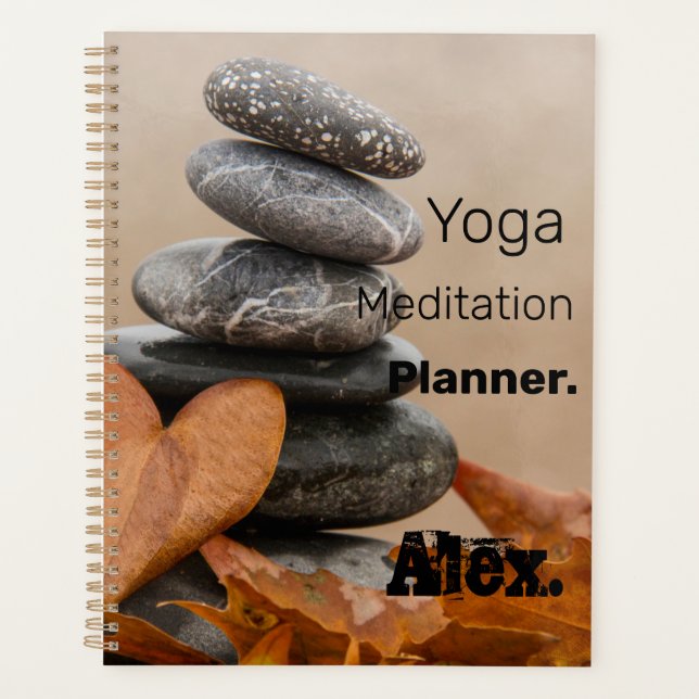 Alex. Yoga Meditation personalise  Planner (Front)