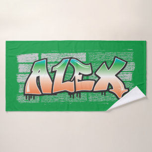 Alex your Name Bath Hand Towel