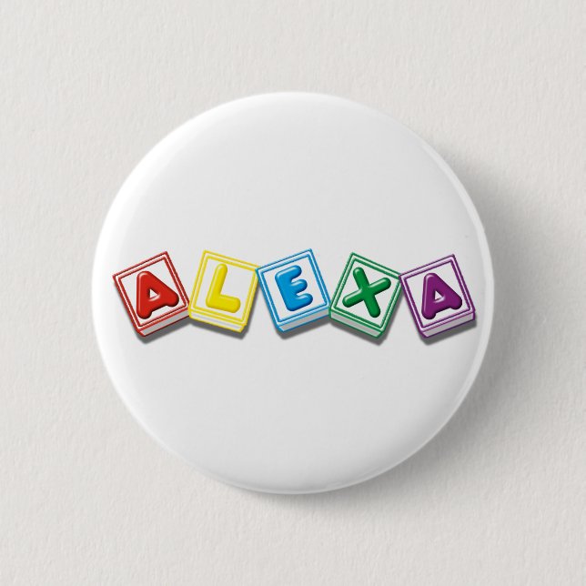Alexa 6 Cm Round Badge (Front)