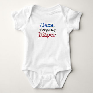 Alexa, Change My Diaper Funny Infant Baby Bodysuit