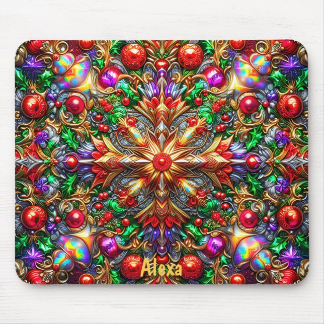 ALEXA ~ CHRISTMAS GRACE ~  MOUSE MAT (Front)