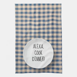 Alexa Command humour Tea Towel