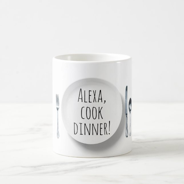Alexa control command for cooking dinner coffee mug (Center)