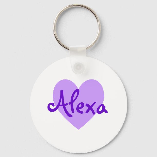 Alexa in Purple Key Ring (Front)