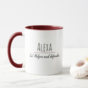 "Alexa"   Name Meaning Mug