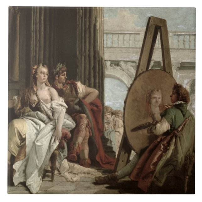 Alexander and Campaspe at the house of the painter Tile (Front)