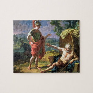 Alexander and Diogenes, 1818 (oil on canvas) Jigsaw Puzzle