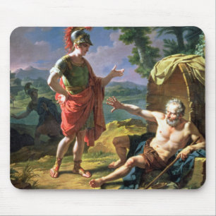 Alexander and Diogenes, 1818 (oil on canvas) Mouse Mat