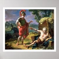 Alexander and Diogenes, 1818 (oil on canvas)