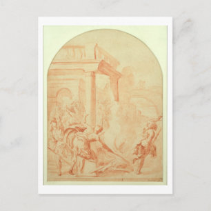 Alexander and Thais on their drunken rampage throu Postcard