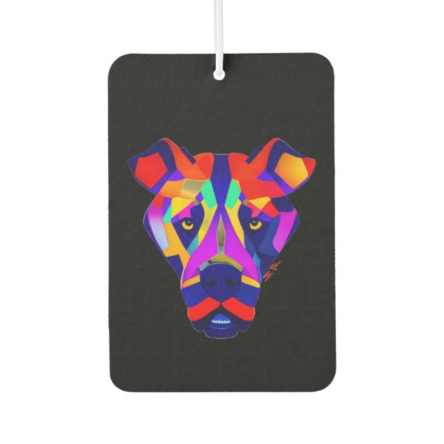 Alexander Dog black car air freshener (Front)