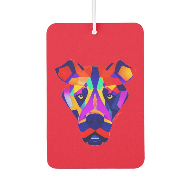 Alexander Dog red car air freshener (Front)