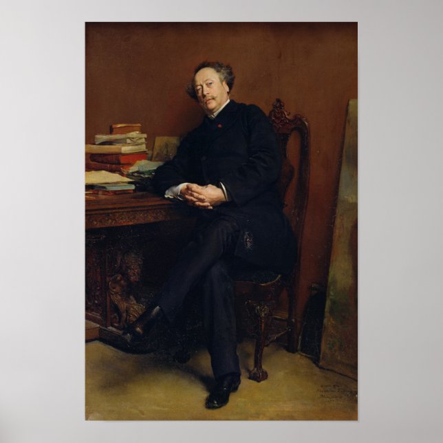 Alexander Dumas Fils  1877 Poster (Front)