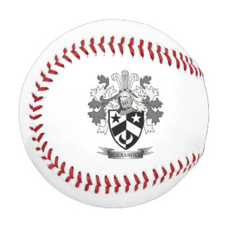 Alexander Family Crest Coat of Arms Baseball