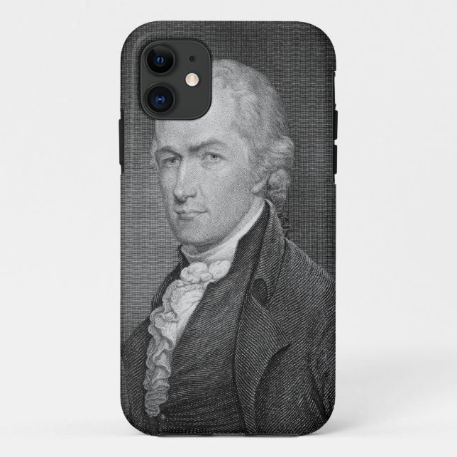 Alexander Hamilton (1757-1804) engraved by John Fr Case-Mate iPhone Case (Back)