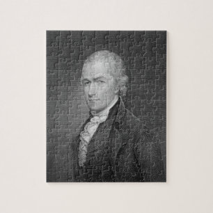 Alexander Hamilton (1757-1804) engraved by John Fr Jigsaw Puzzle